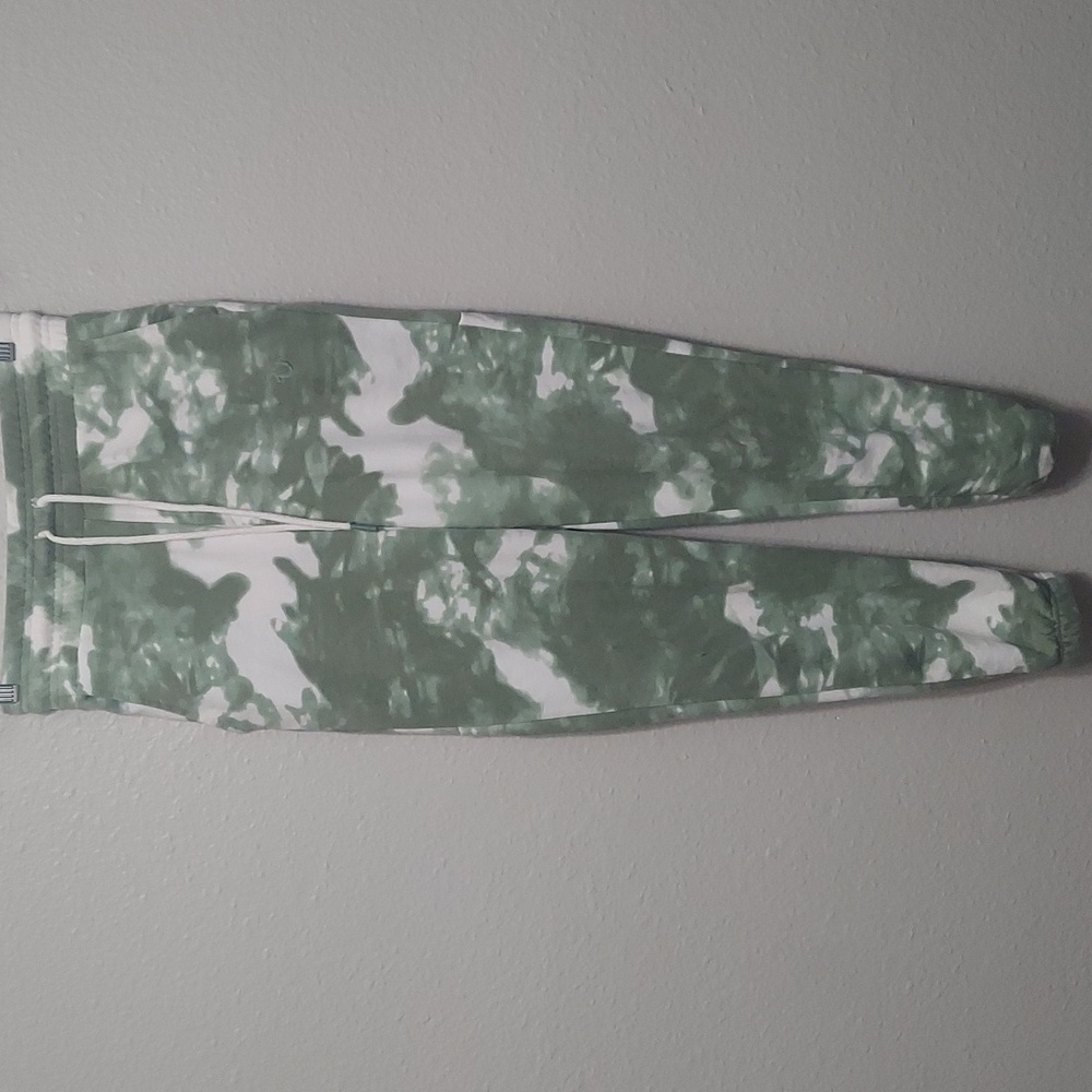 Sweat pants tye dye green